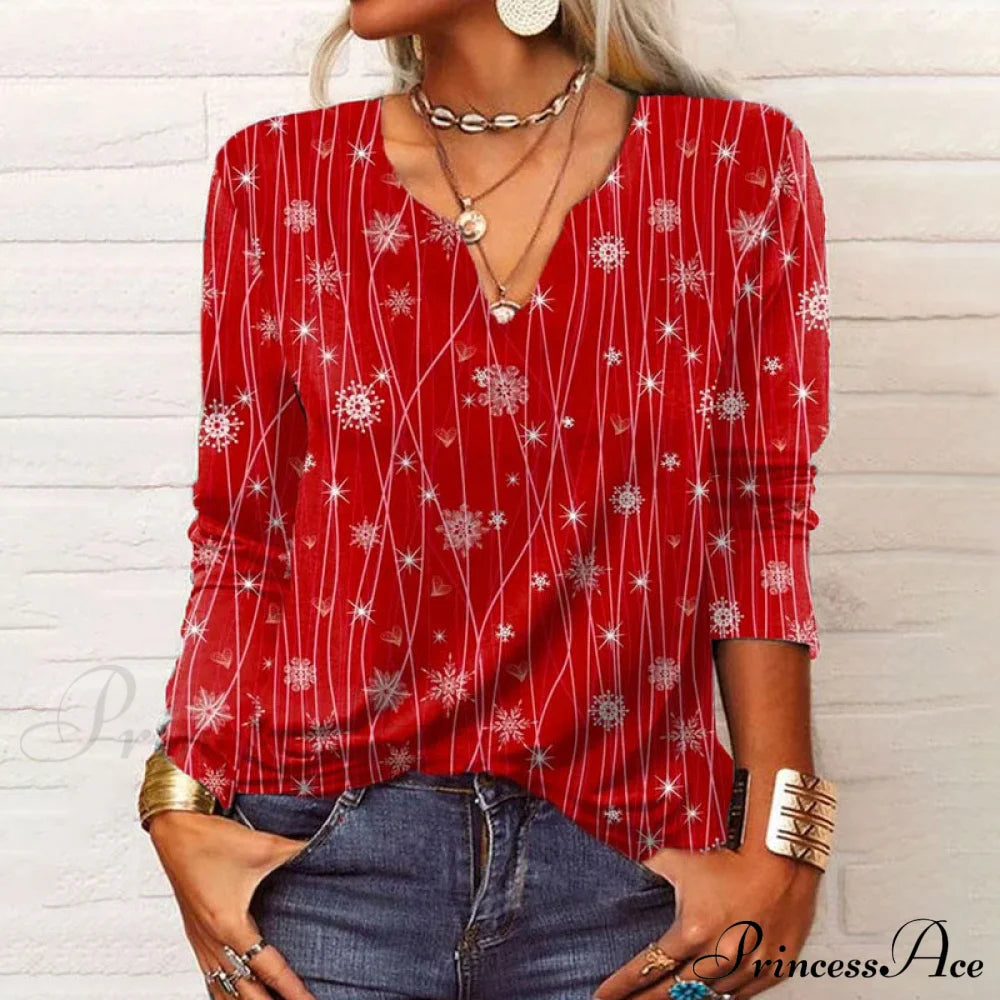 Patterned Blouse Blouses