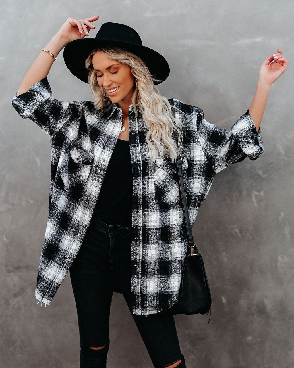 Paxon Plaid Button Down Shirt Jacket