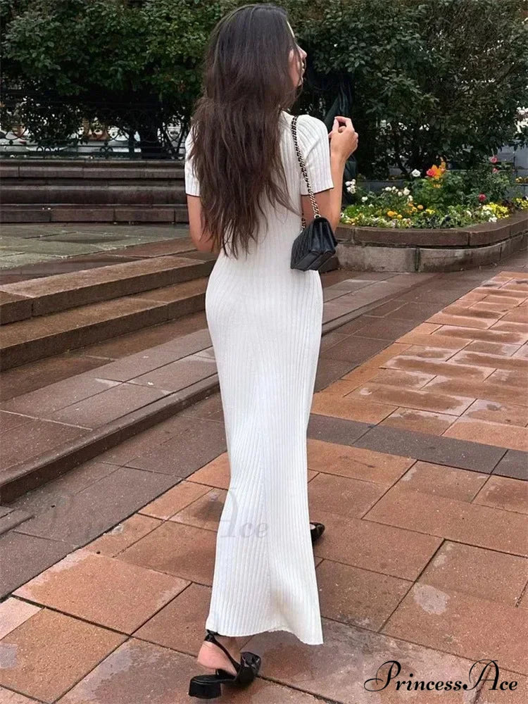 Penelope Knitted Stylish Maxi Dress