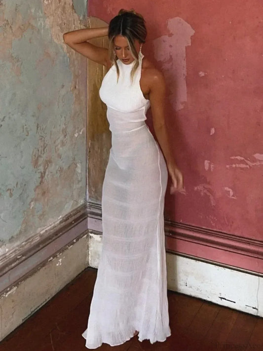 Perspective Backless Vacation Dress vacationdress-250223