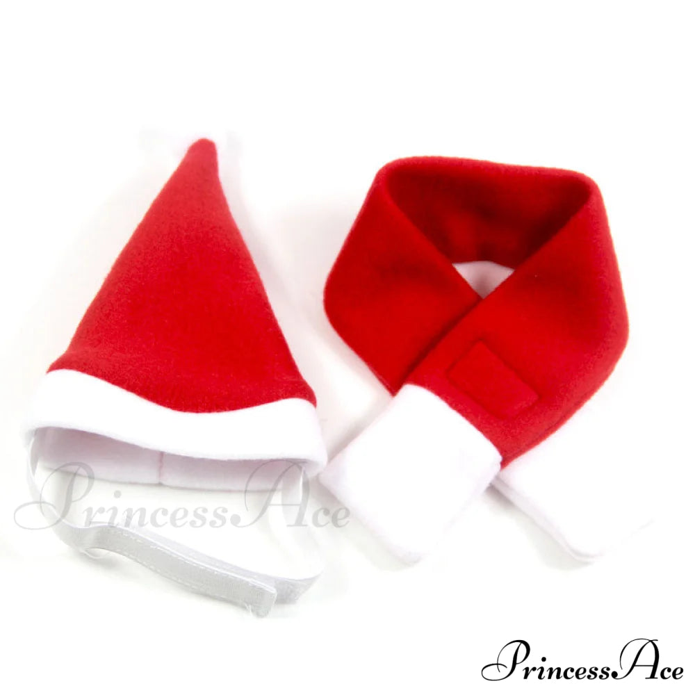 Pet Dog One-Sided Velvet Scarf Hat Kit