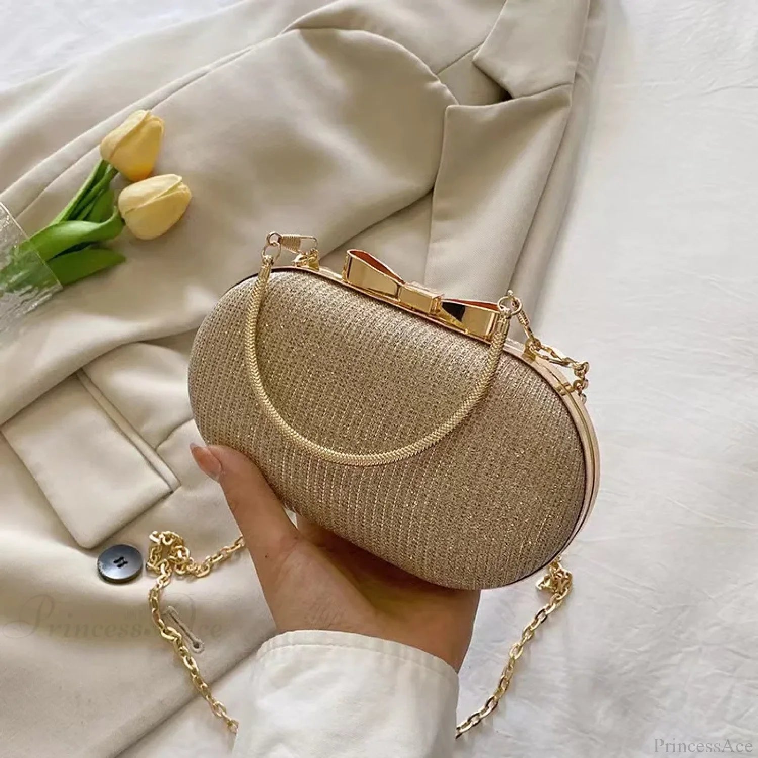 Pink Bling Sequins Evening Designer Luxury Crossbody Clutch Bag Gold clutchbag-250126