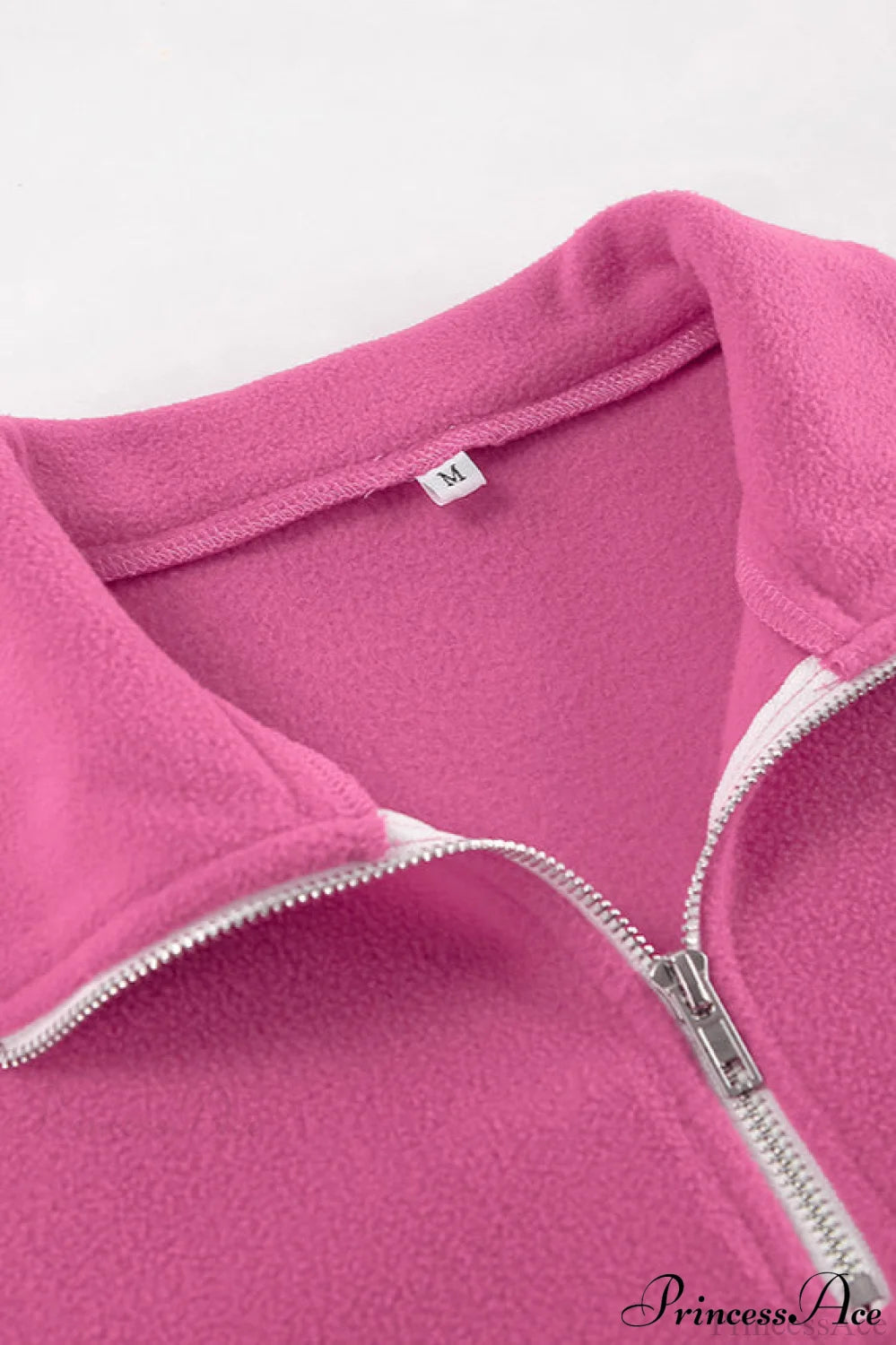 Pink Polar Fleece Loose Thickened Sweatshirt