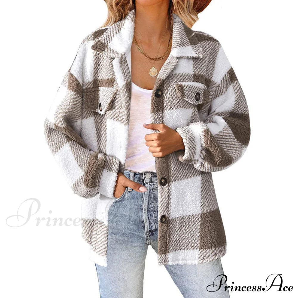 Plaid For Casual Coat Wear Coats