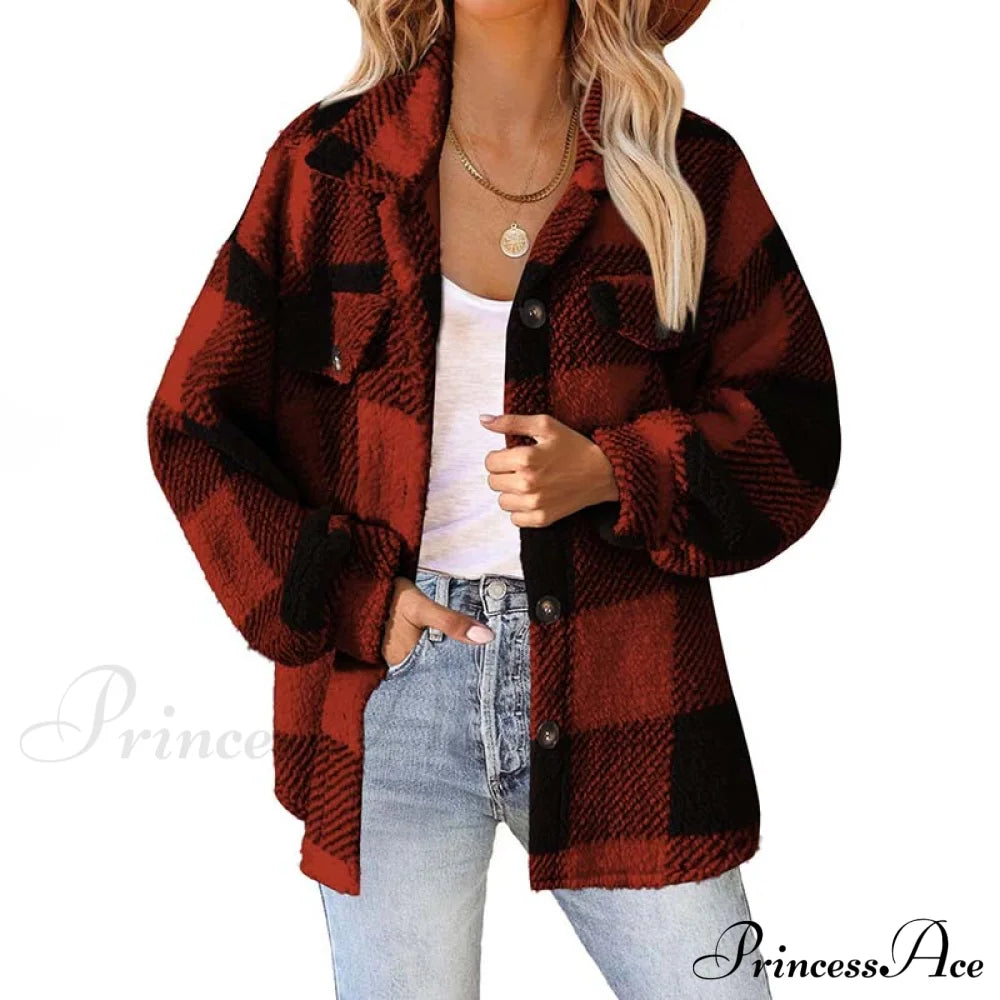 Plaid For Casual Coat Wear Coats