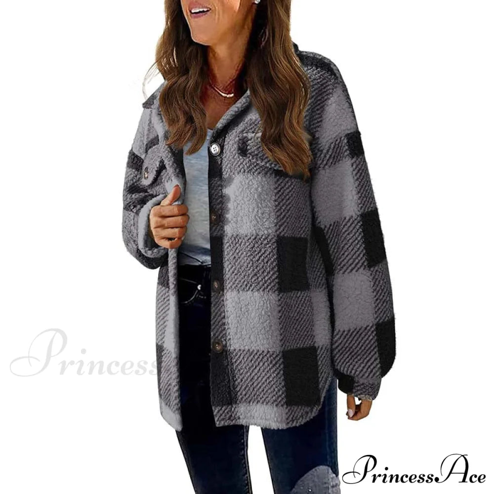 Plaid For Casual Coat Wear Coats