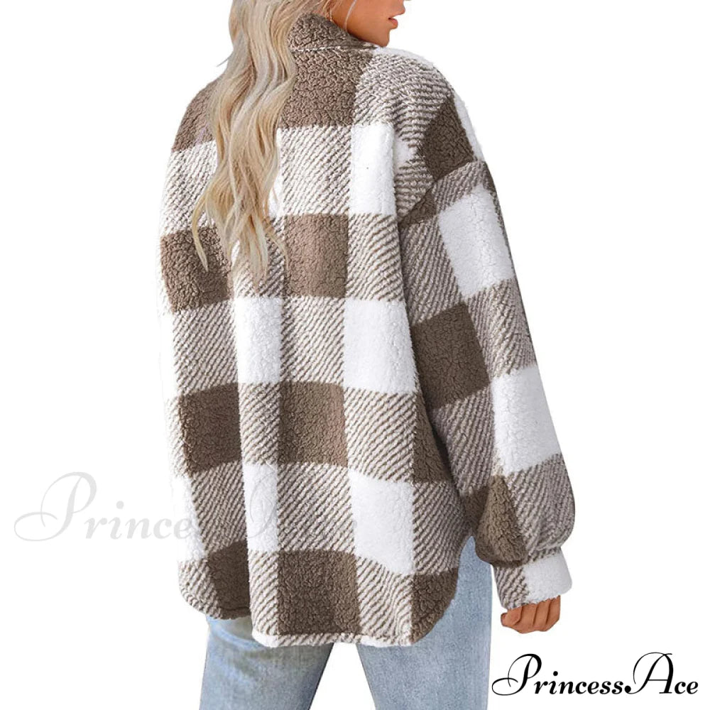 Plaid For Casual Coat Wear Coats