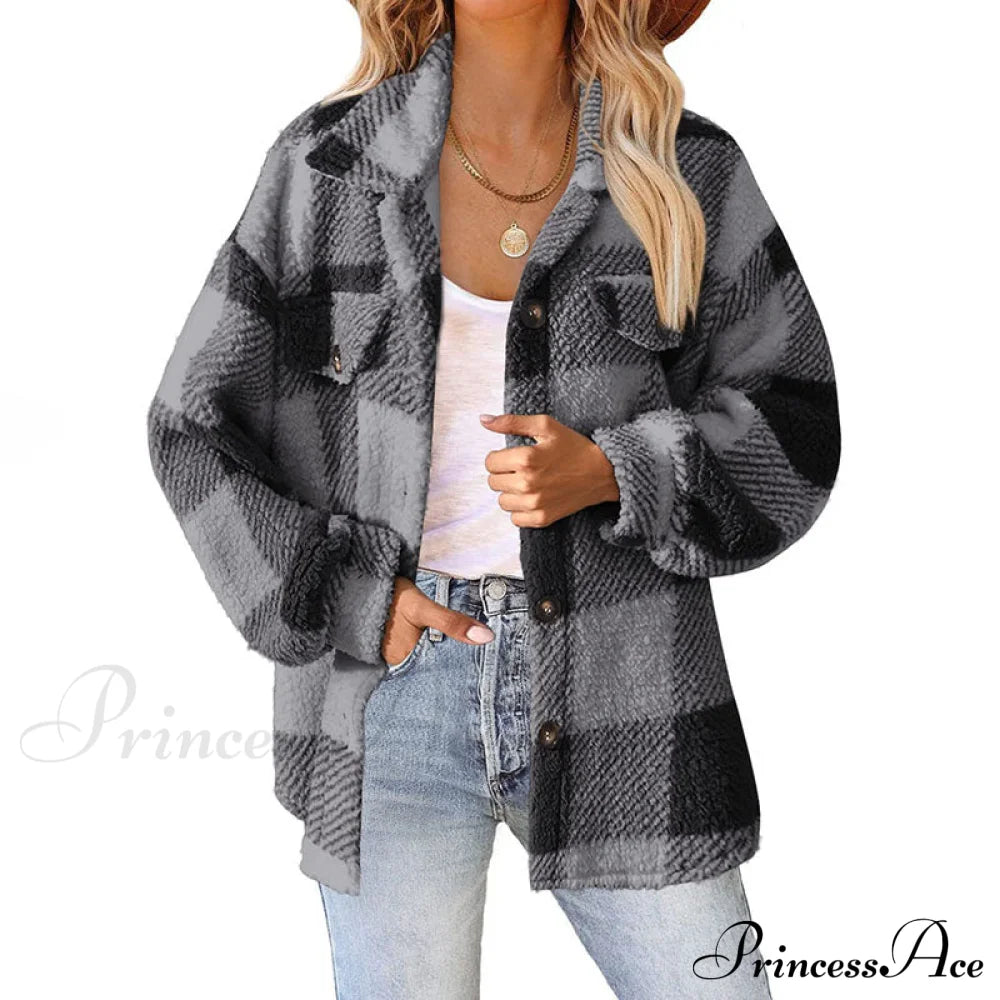 Plaid For Casual Coat Wear Coats