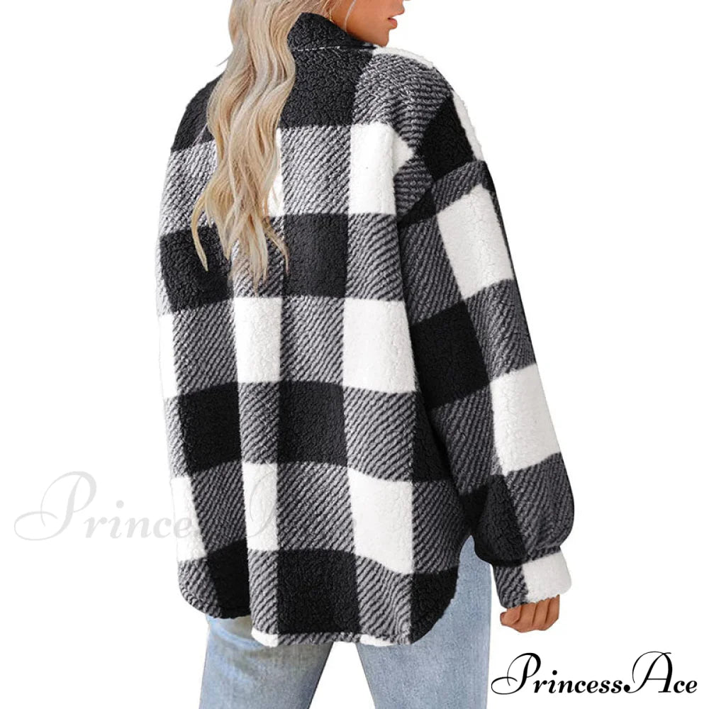 Plaid For Casual Coat Wear Coats