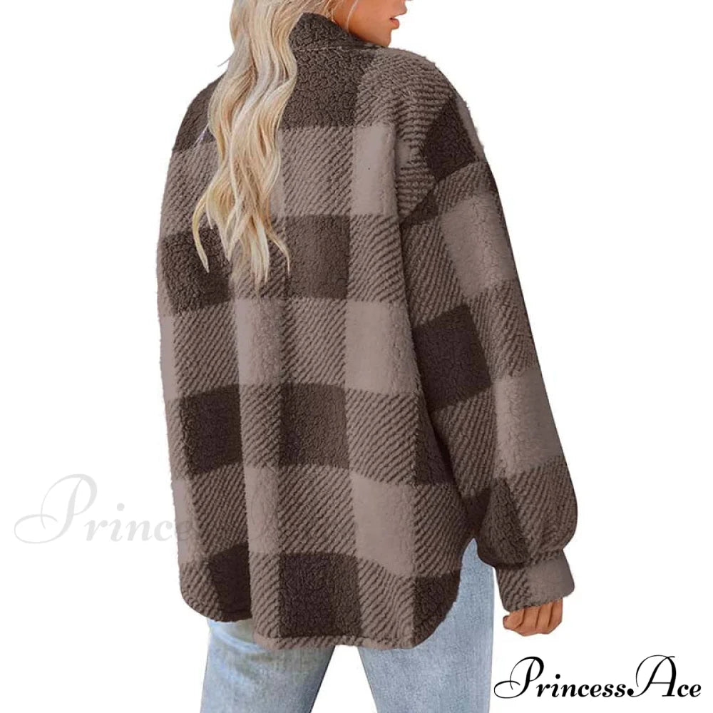 Plaid For Casual Coat Wear Coats