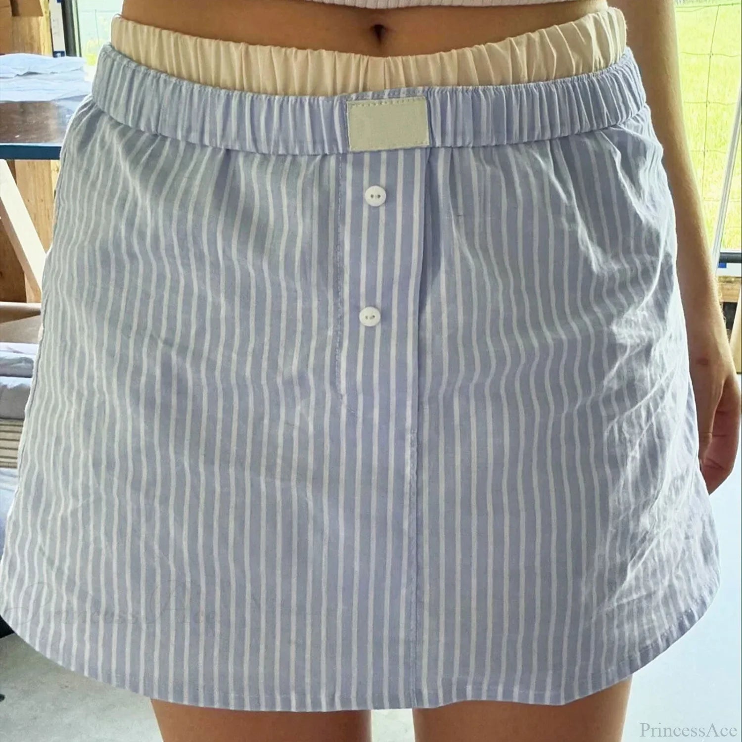 Plaid Gingham Low Rise Skirt skirts-250223