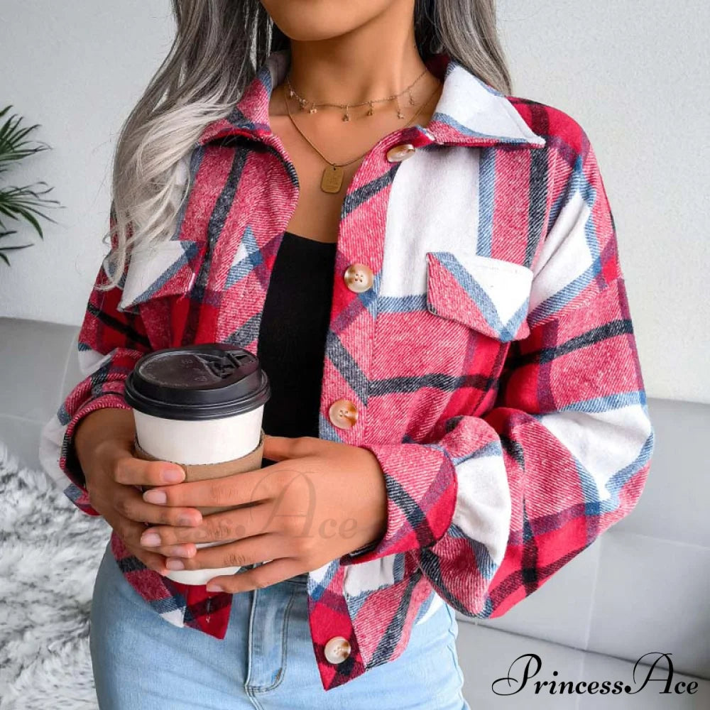 Plaid Retro Coat Coats