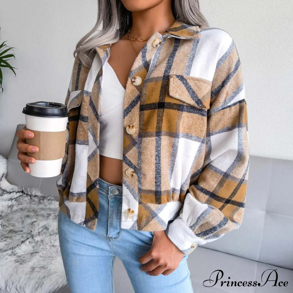 Plaid Retro Coat Coats