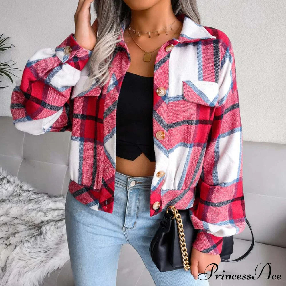 Plaid Retro Coat Coats