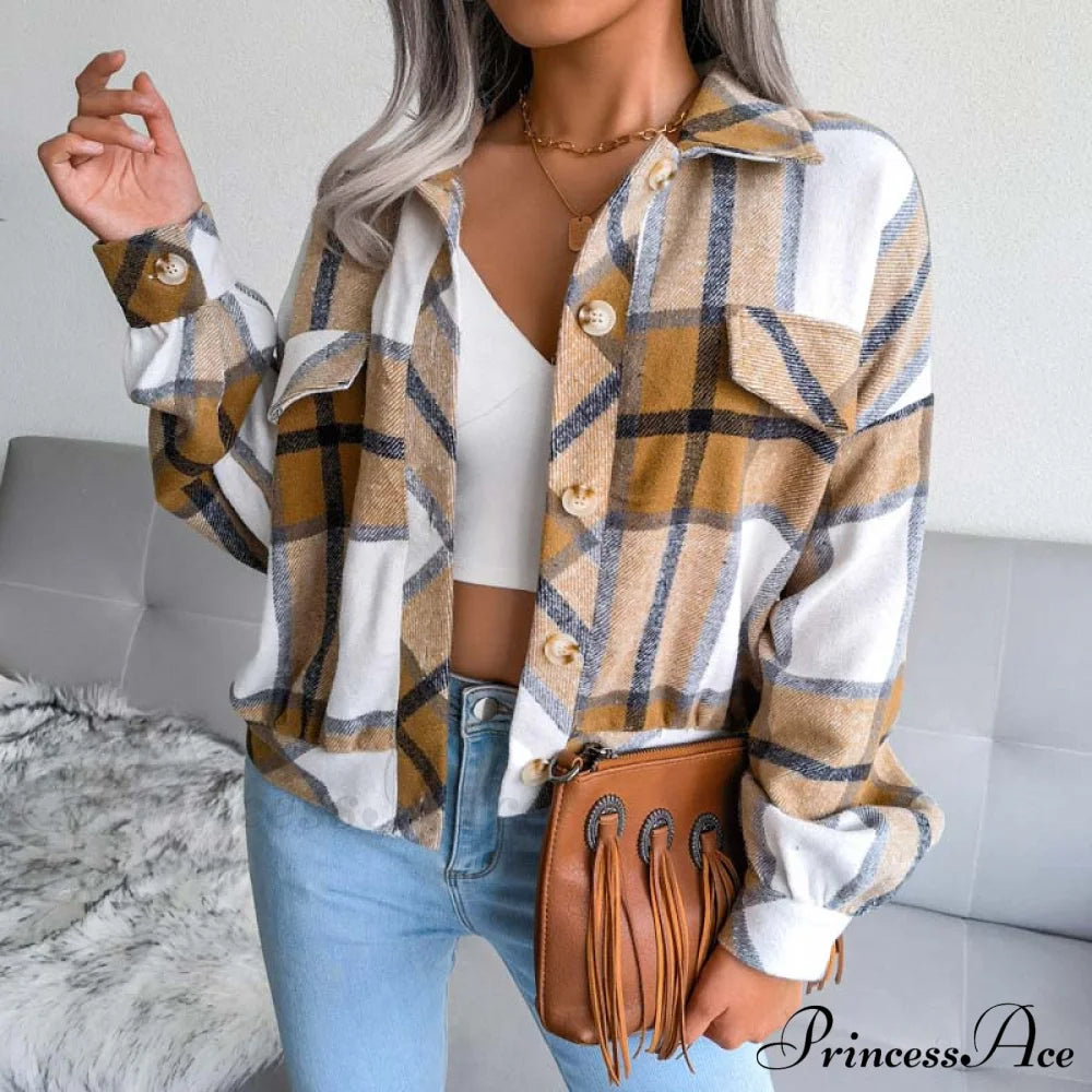 Plaid Retro Coat Coats