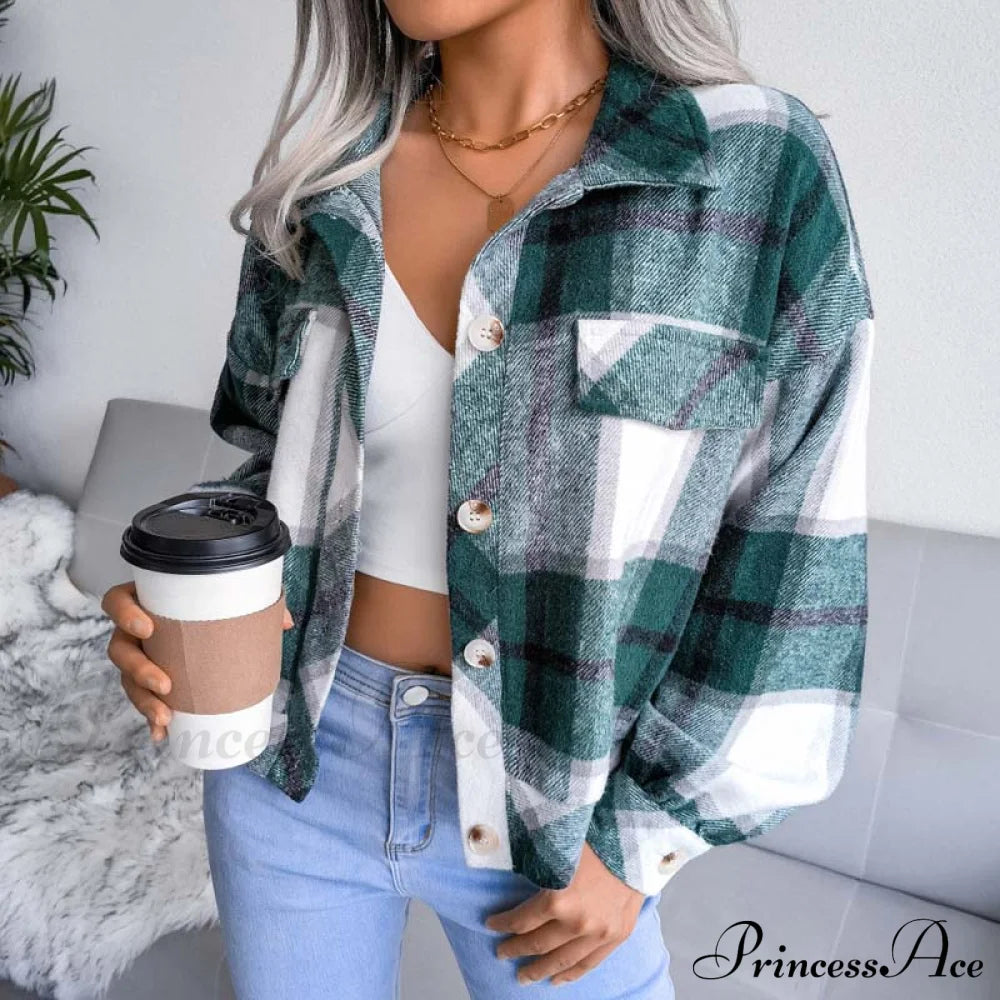 Plaid Retro Coat Coats