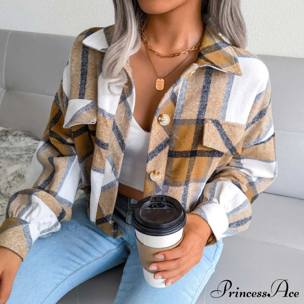 Plaid Retro Coat Coats