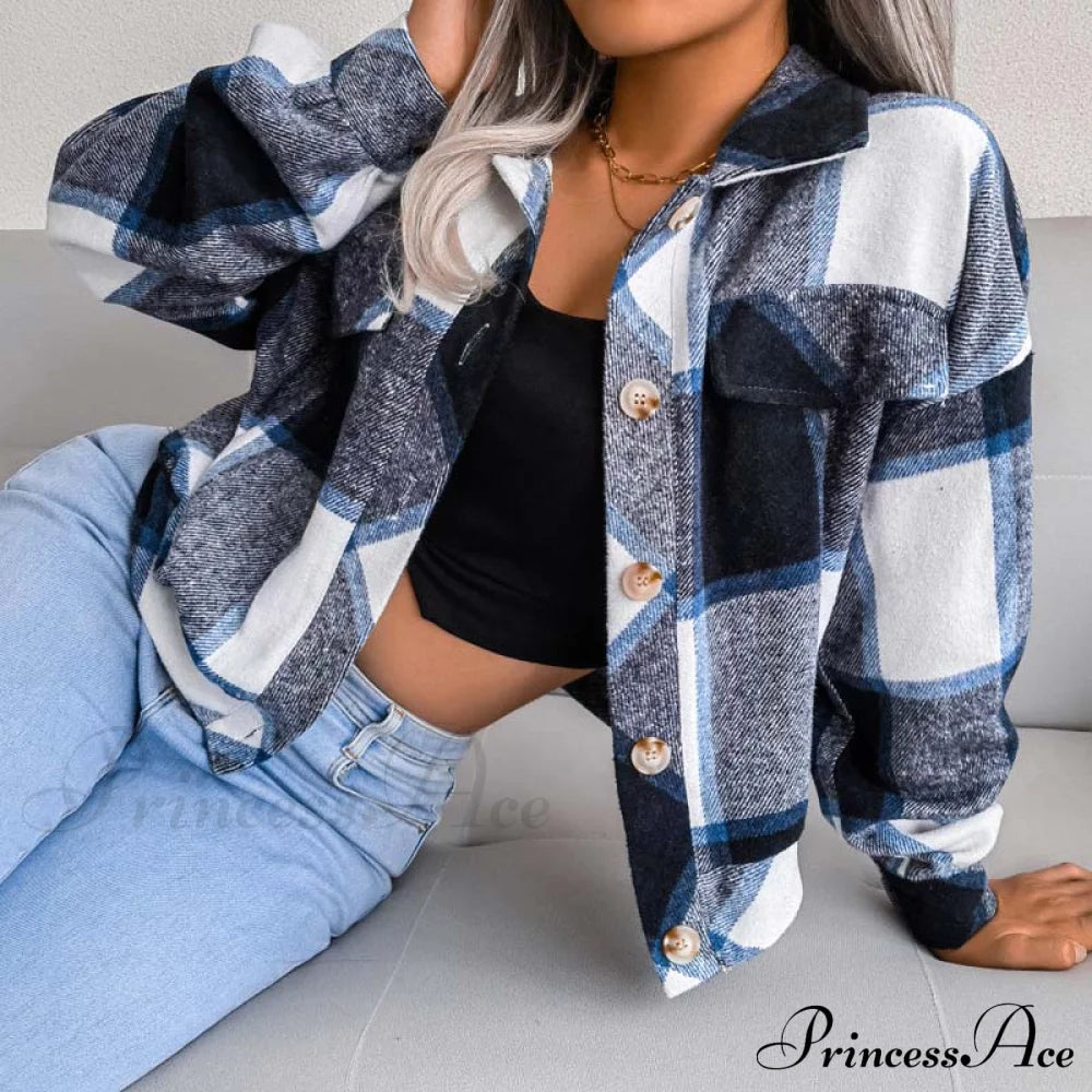 Plaid Retro Coat Coats