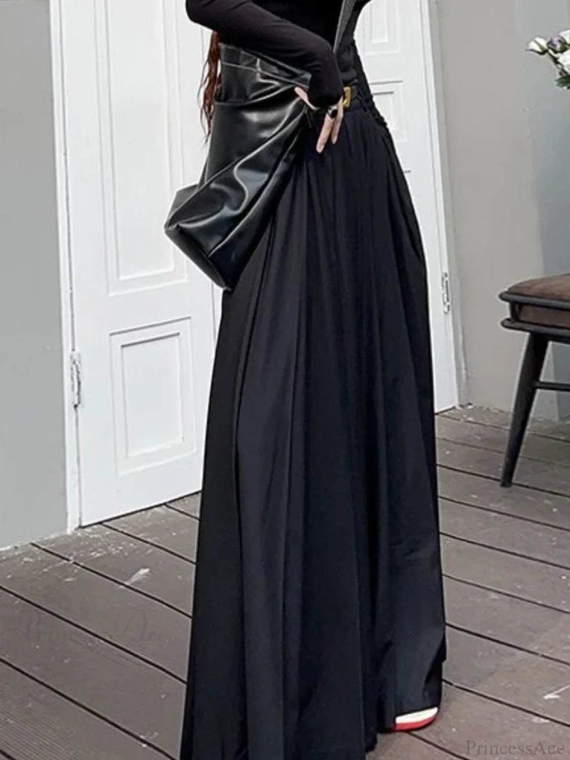 Pleated Floor Length Classic Skirt