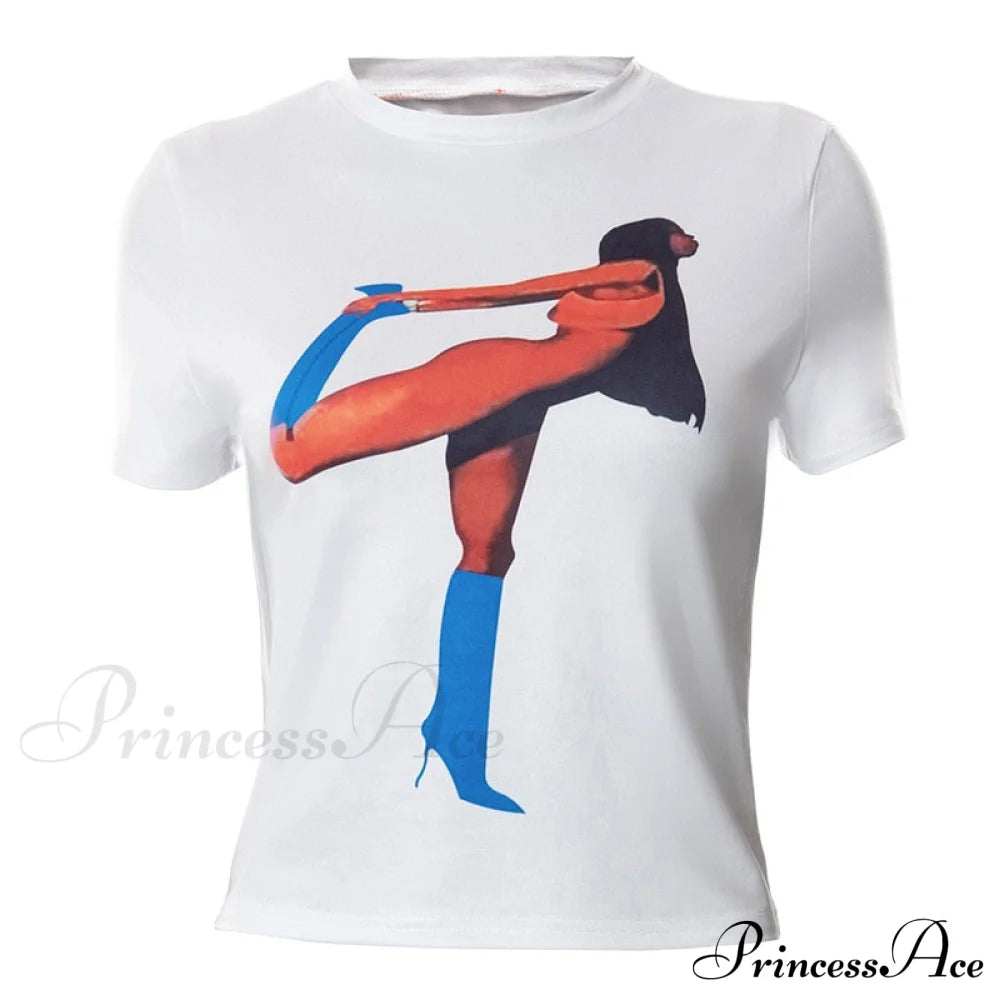 Portrait Printed Stylish Graphic Top Shirts & Tops