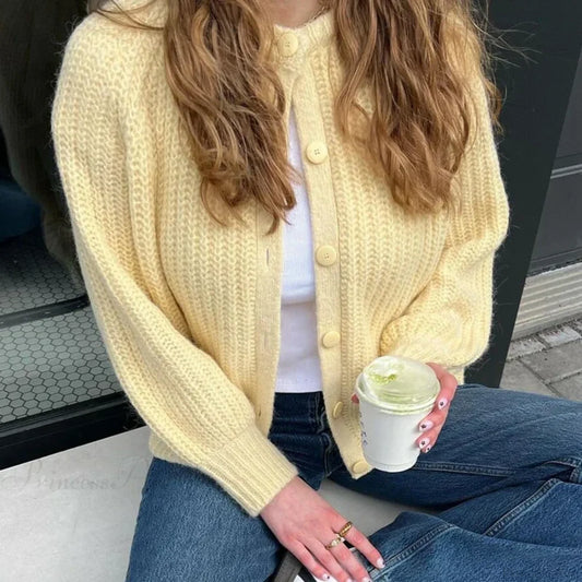 Preppy Button Up Vintage Y2K Cardigan