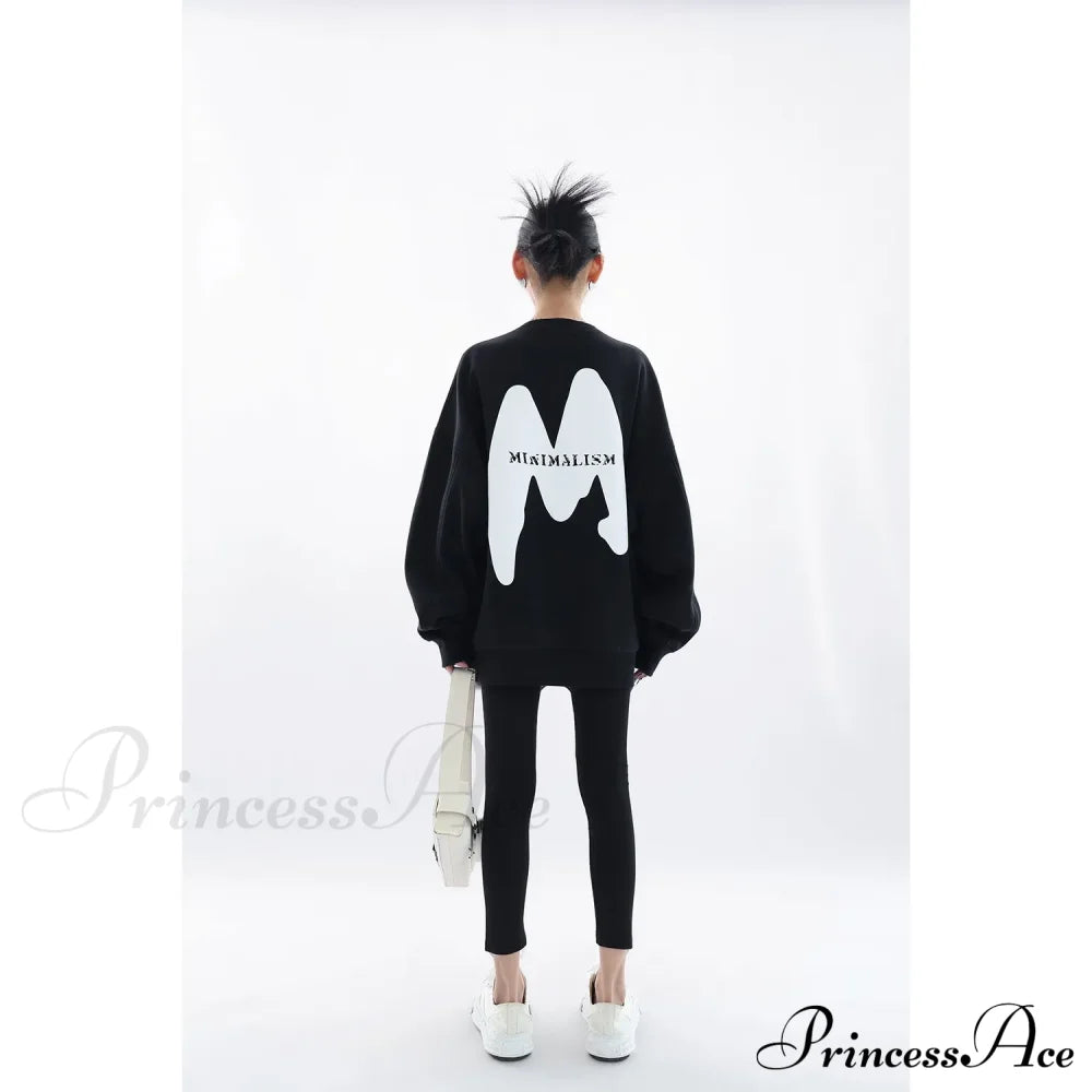 Printed Trendy Loose Casual Cozy Hoodie Sweatshirts & Hoodies-L