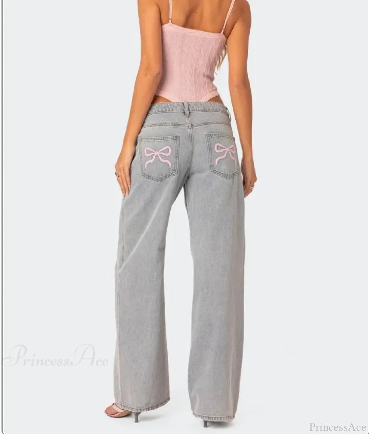Printed Zipper Front Cowboy Pants