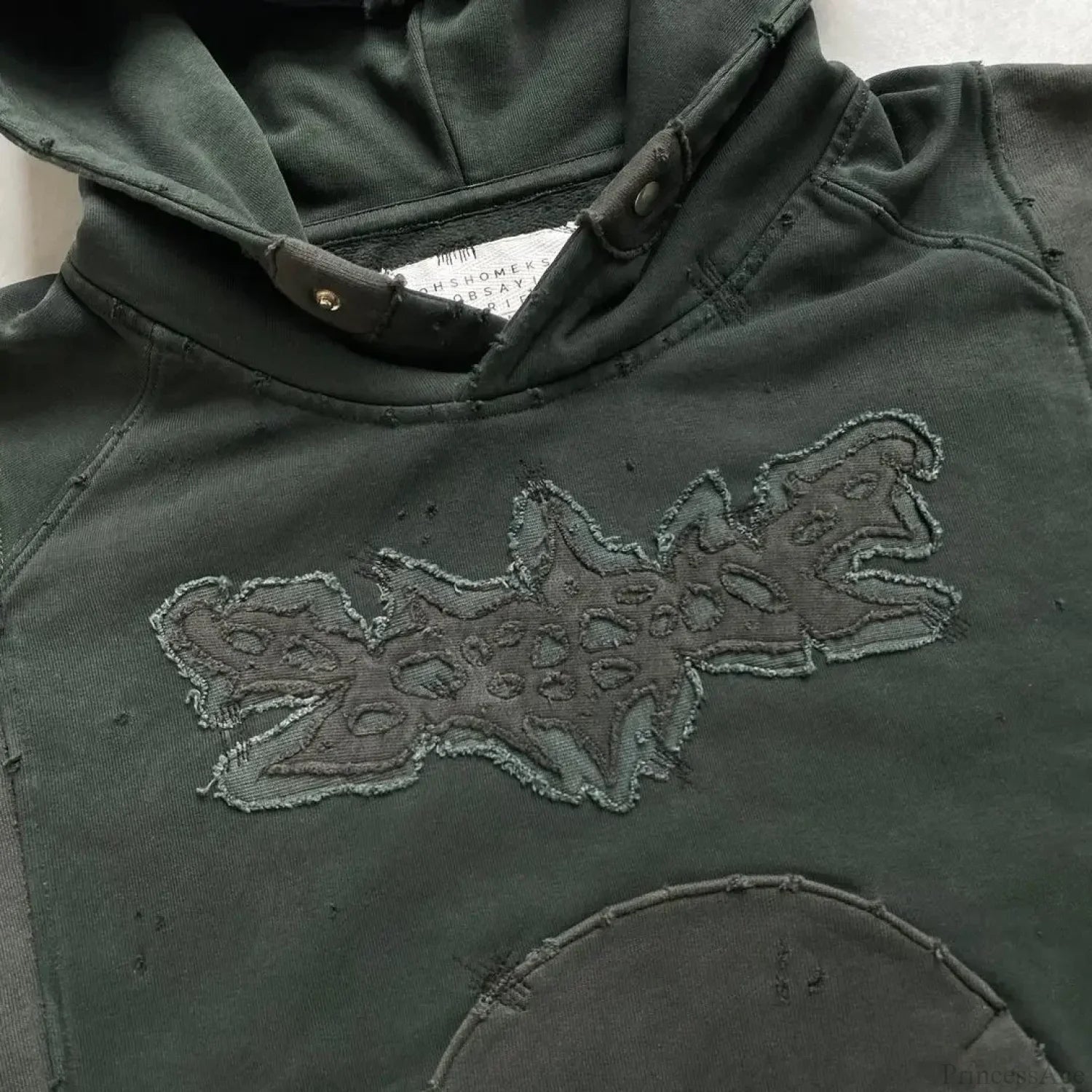 Punk Hip-Hop Embroidered Hoodie