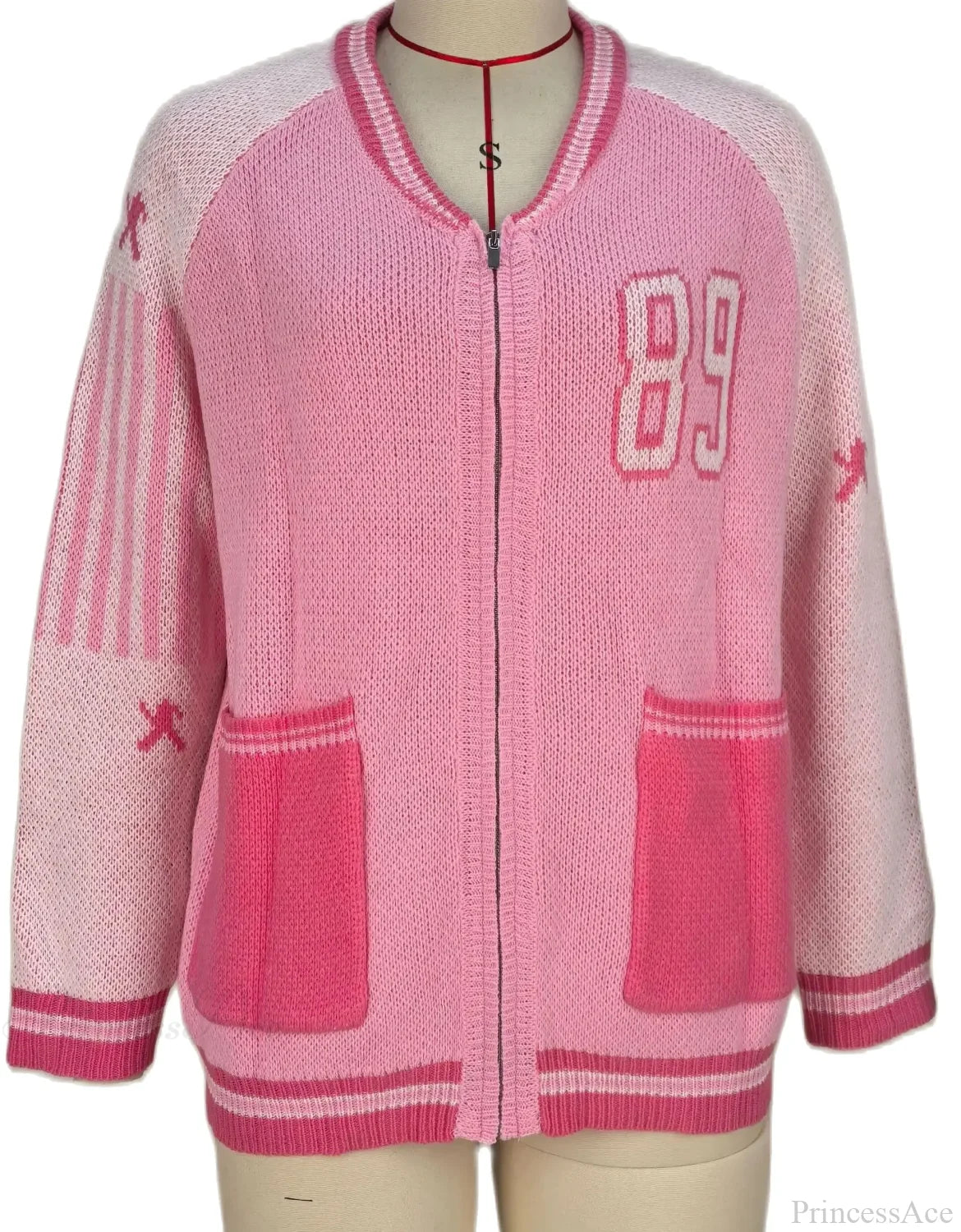 Rainbow Y2K Streetwear Knit Cardigan