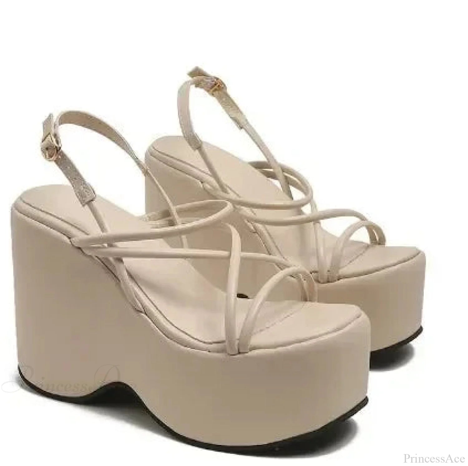 Rebel Wedge Mysterious Platform Sandal Creamy-white / 35