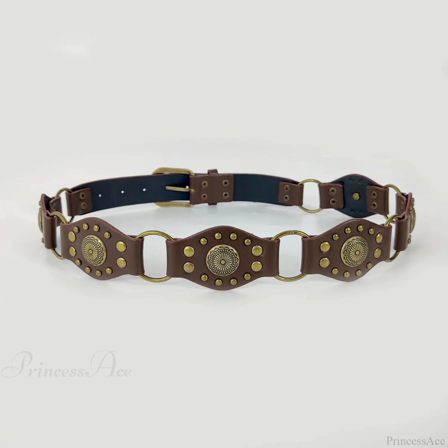 Rebellious Dark Metal Antique Corset Belt coffee belt / 105CM