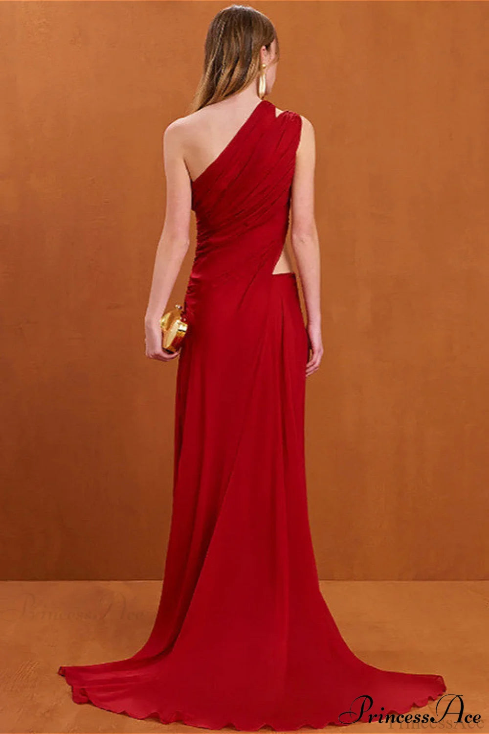 Red Sweet Bridesmaid Party Dress