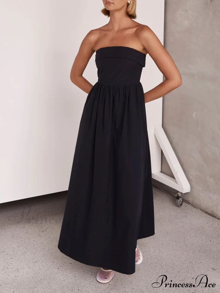 Resort Style Tulare Charming Strapless Midi Dress Dresses