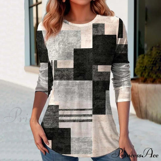 Vintage Colour Block T-Shirt Multicolor best Best Sellings clothes Plus Size Sale tops Topseller