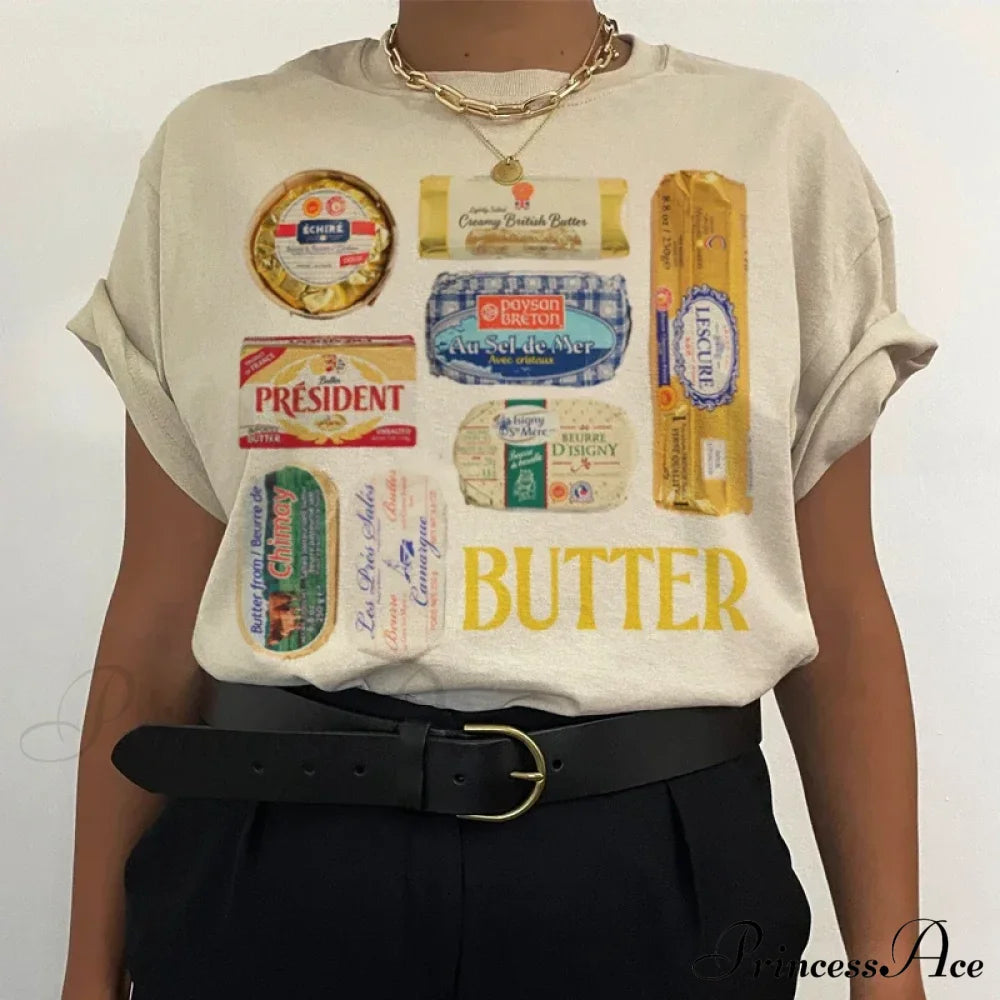 Retro Butter Stylish Graphic T-Shirt