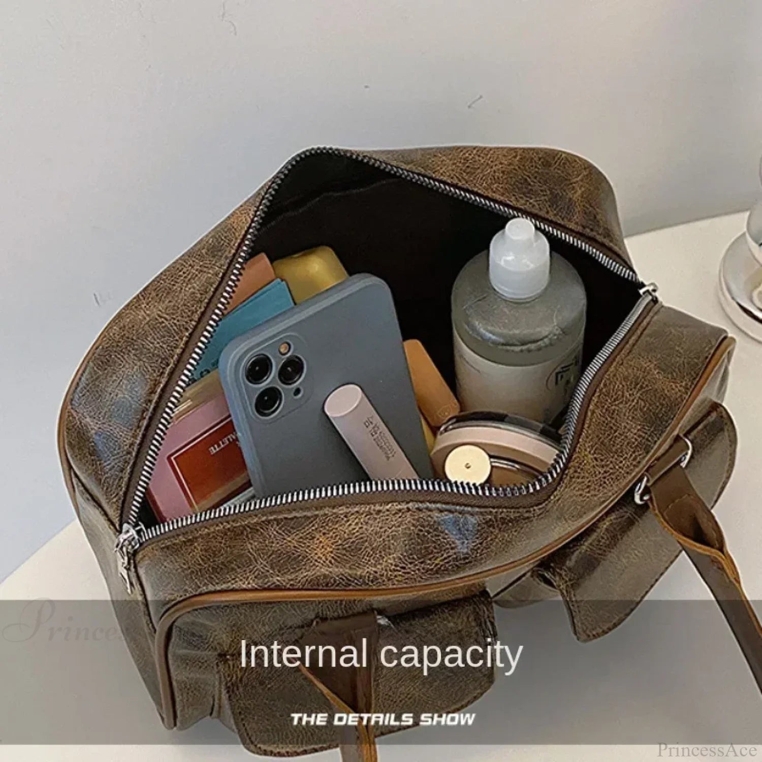 Retro Double Pockets Small Shoulder Bag shoulder-250126