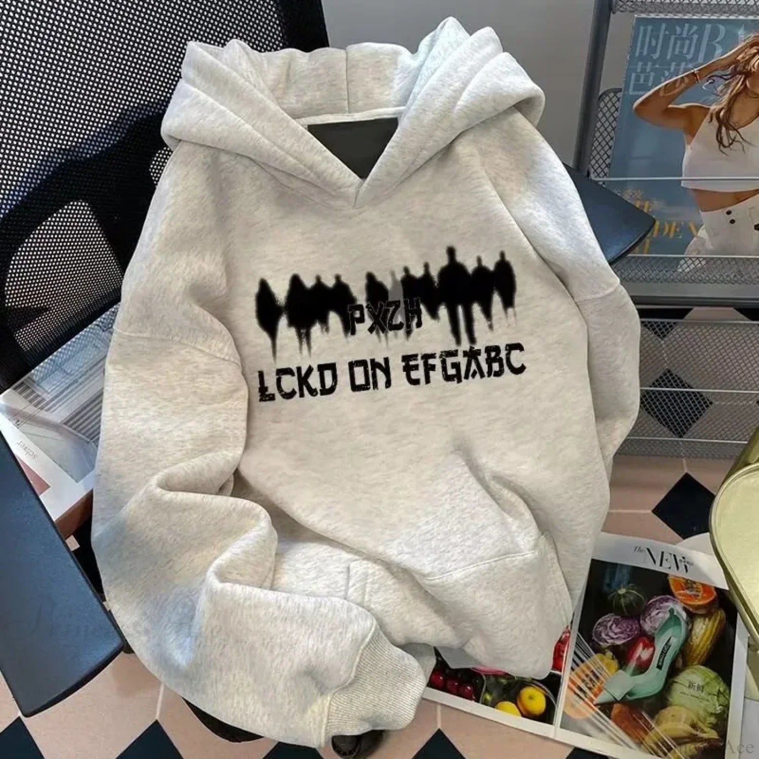 Retro Gothic Graphic Hoodie