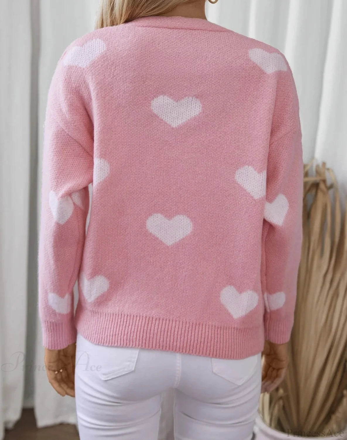 Retro Love Single-Breasted Loose Cardigan