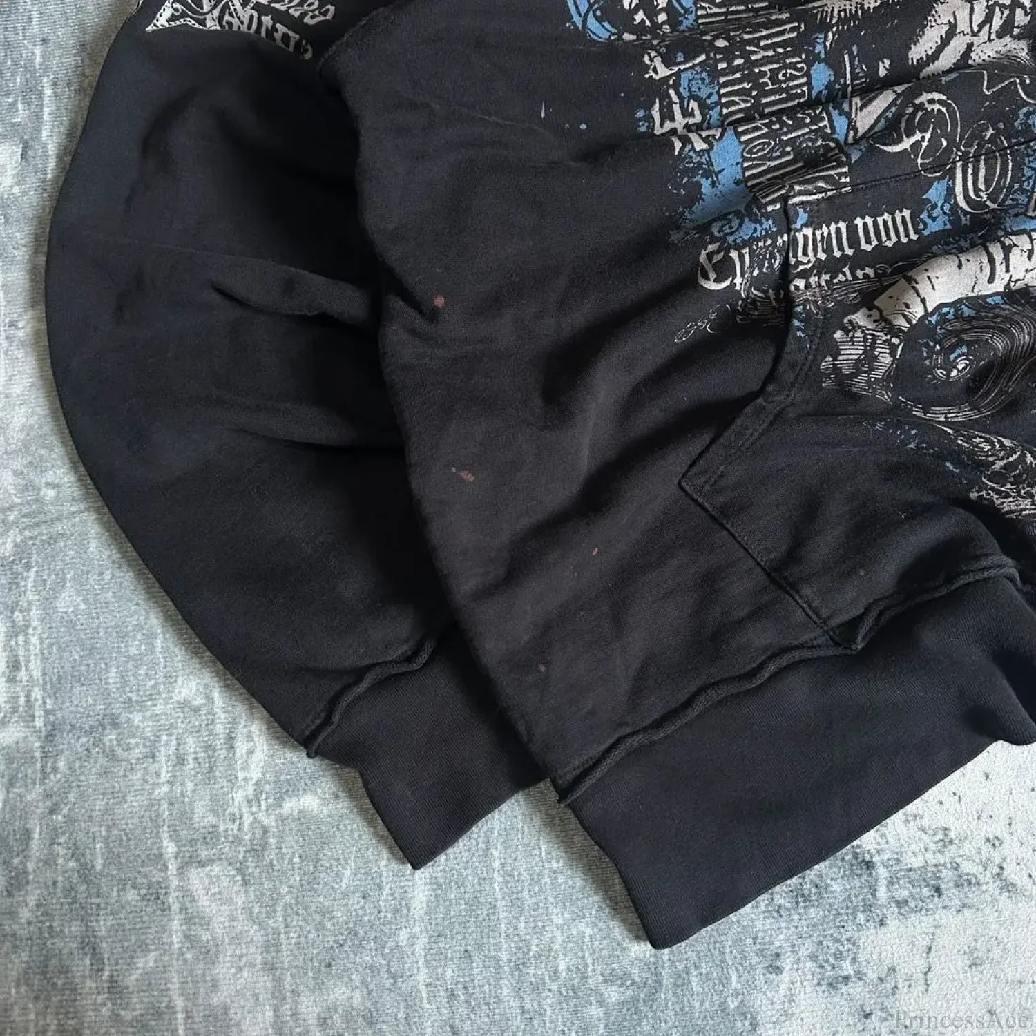 Retro Pattern Zipper Hoodie