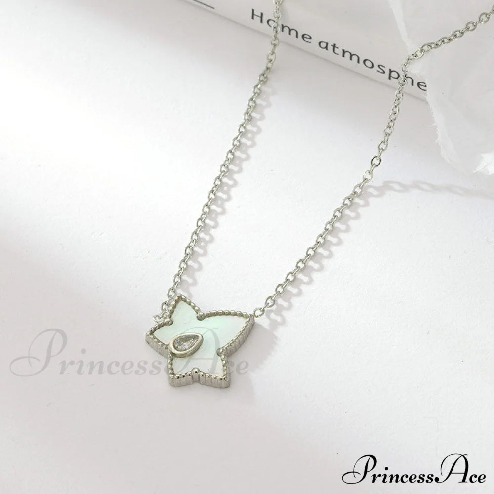 Retro Personalized Pentagonal Heart Clavicle Necklace