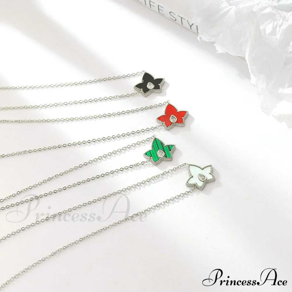 Retro Personalized Pentagonal Heart Clavicle Necklace