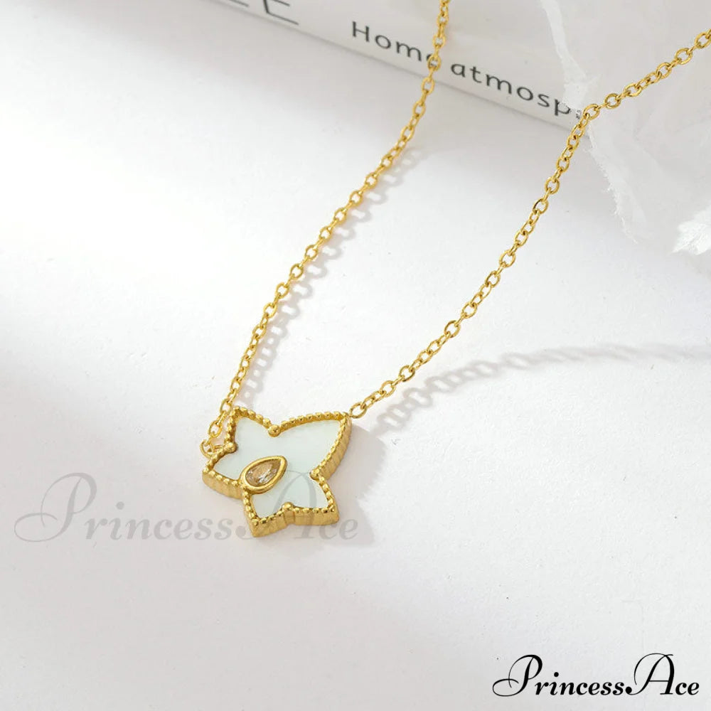 Retro Personalized Pentagonal Heart Clavicle Necklace