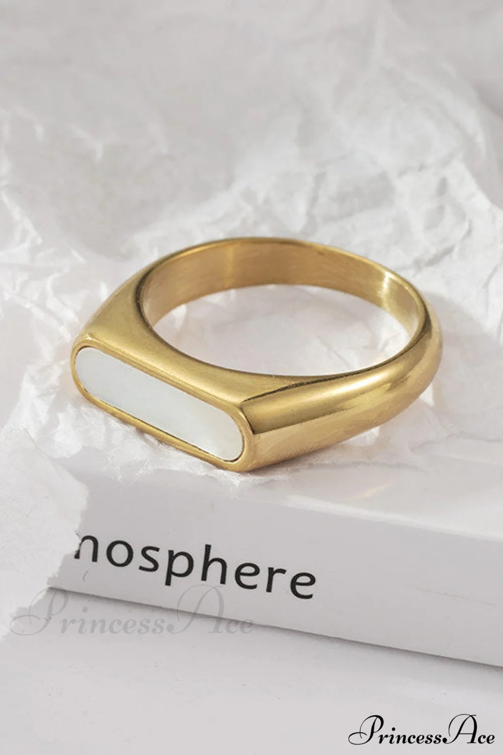 Retro Style Stainless Steel Colorful Opal Rings