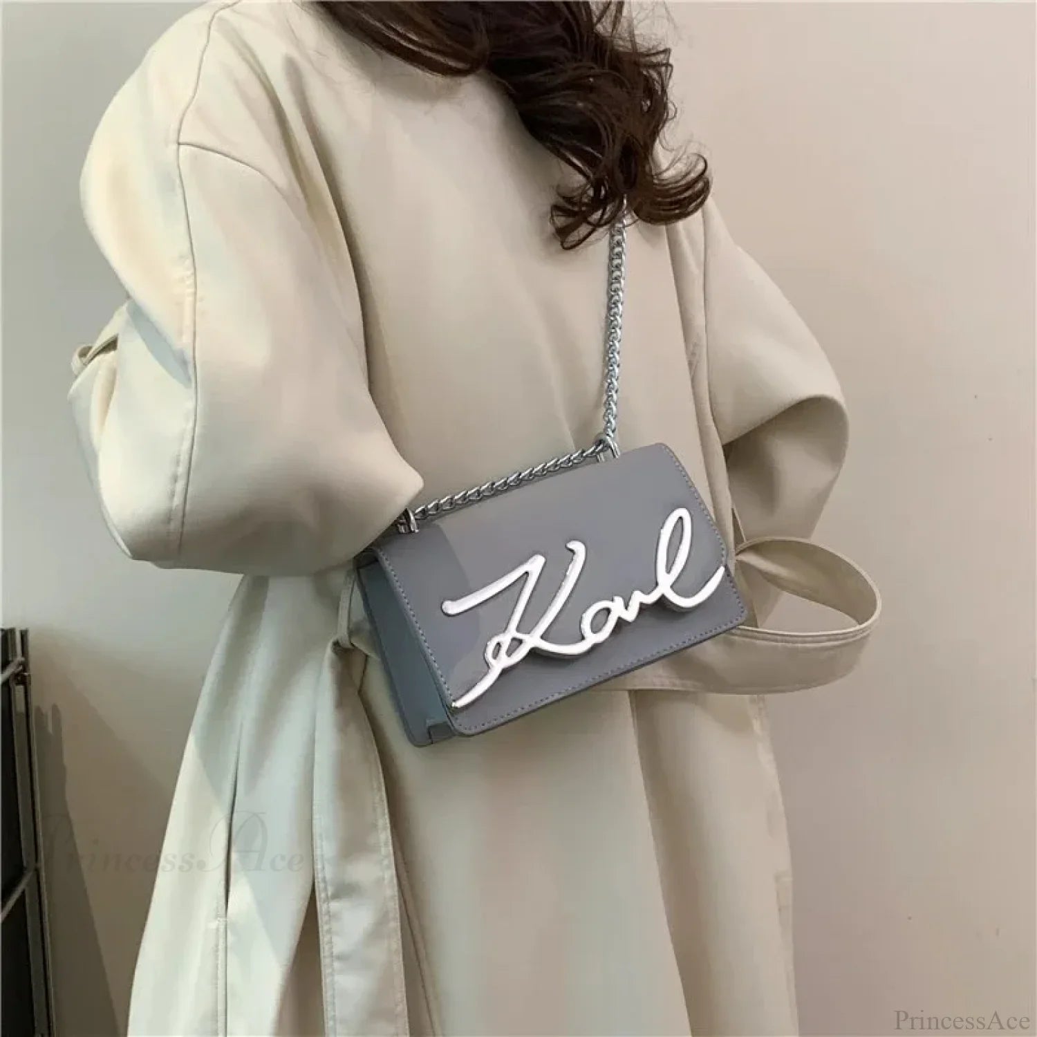 Retro Zipper Square Shoulder Tote Bag shoulder-250126