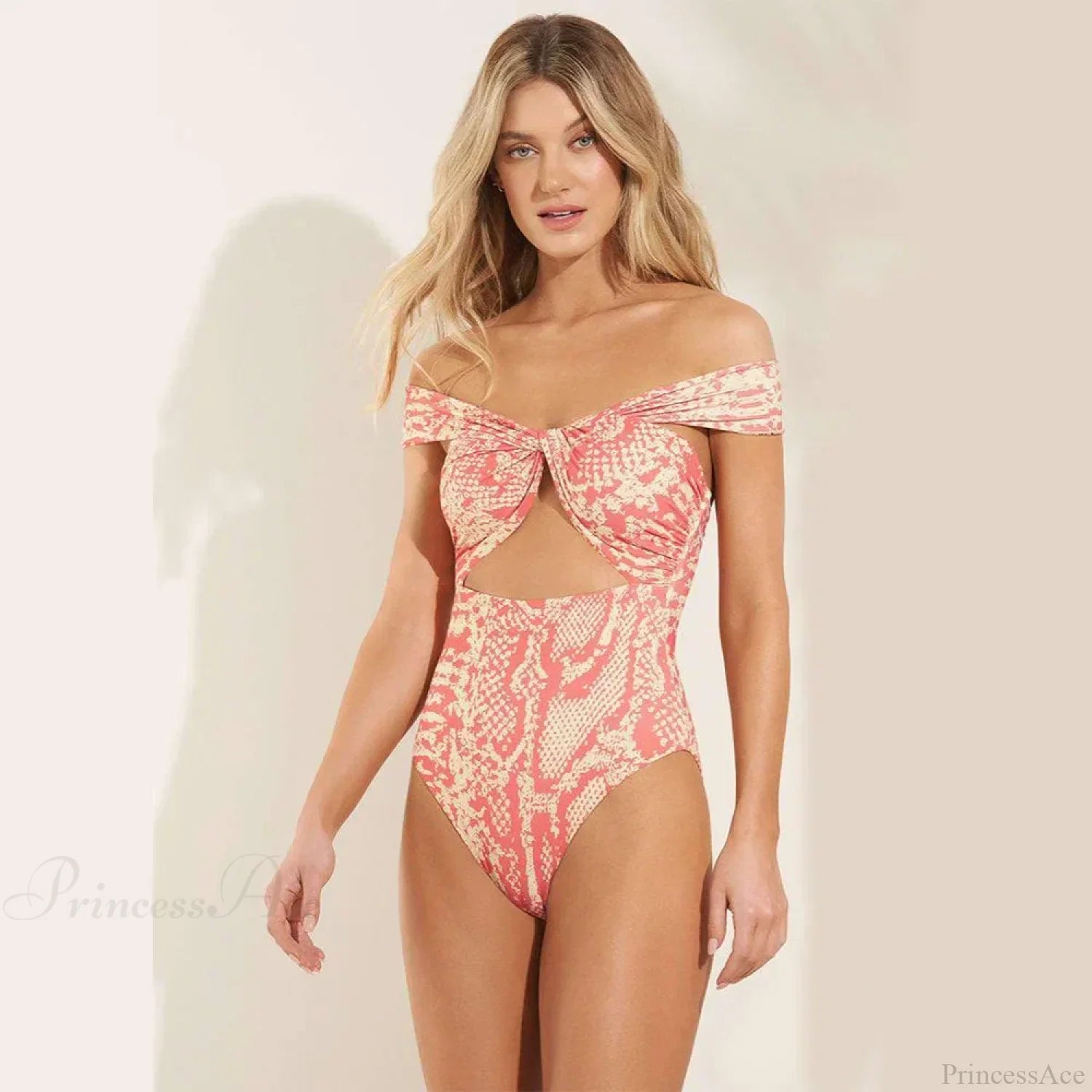 Reversible Print One-Piece Swimsuit One Piece onepiece-250223