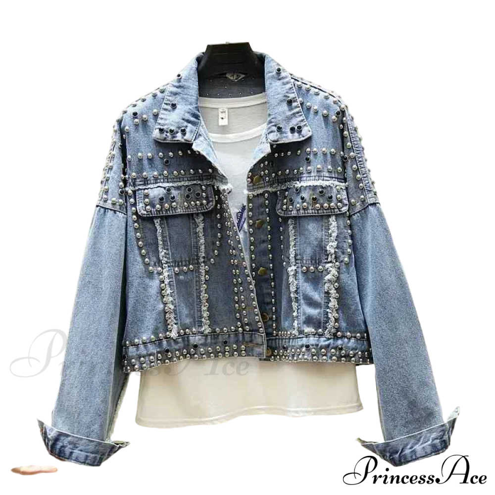 Rivet Studded Denim Jacket