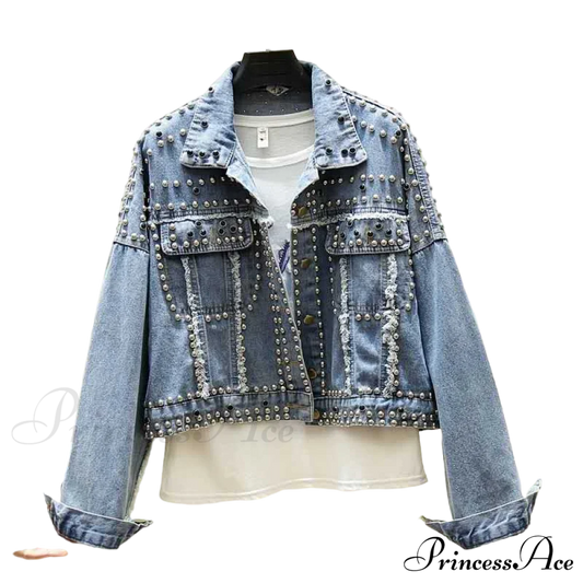 Rivet Studded Denim Jacket