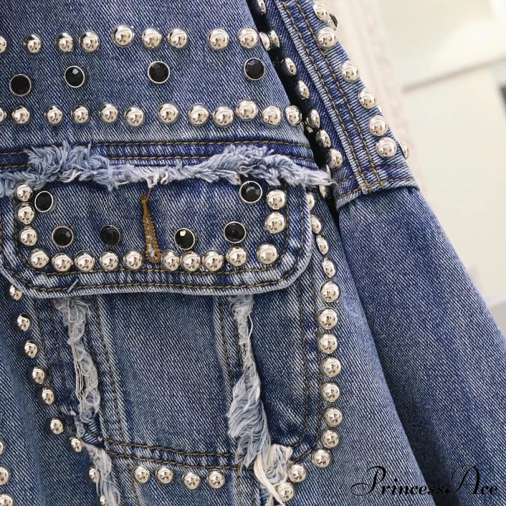 Rivet Studded Denim Jacket