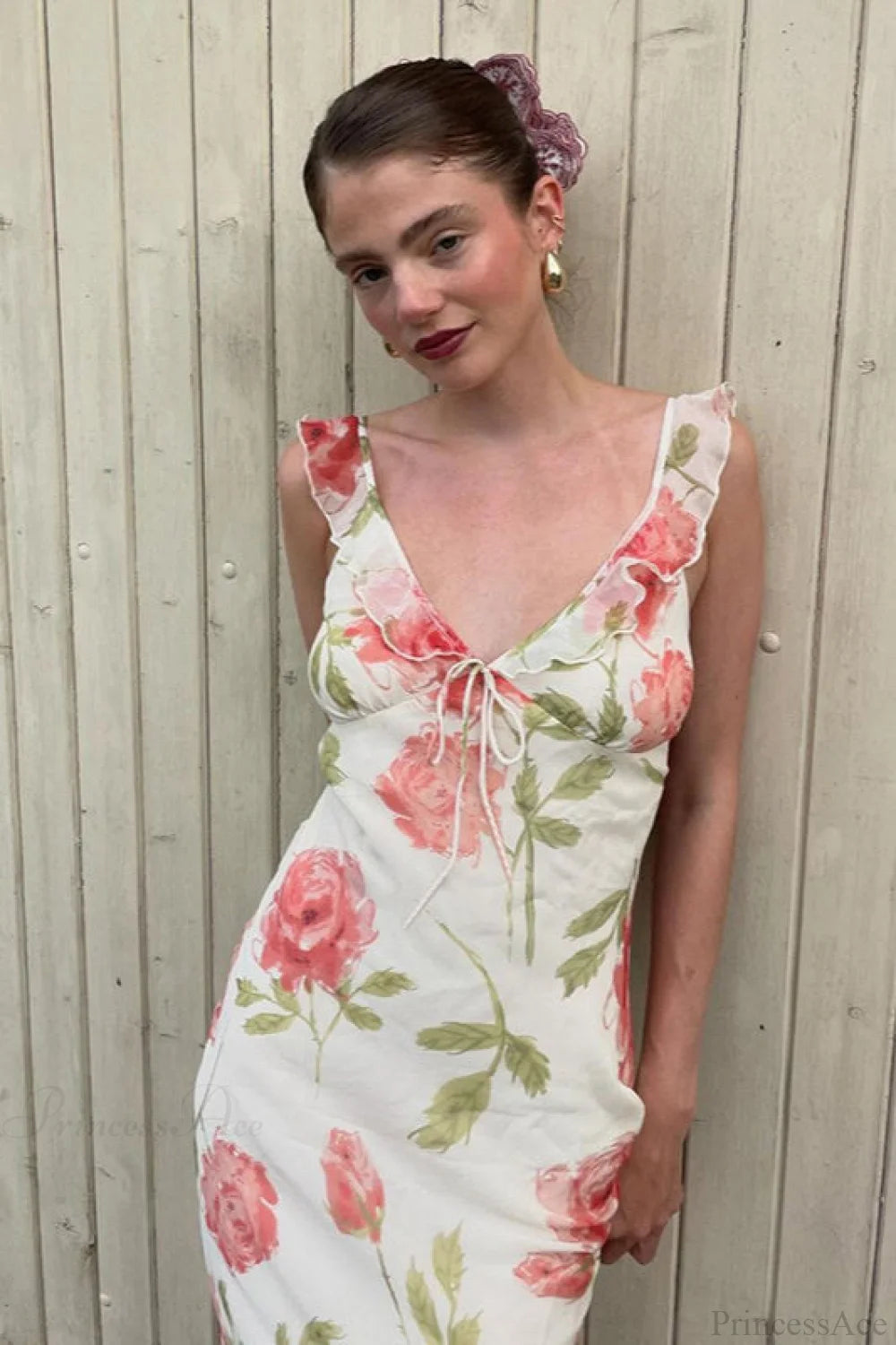 Romantic Floral Cami Maxi Dress