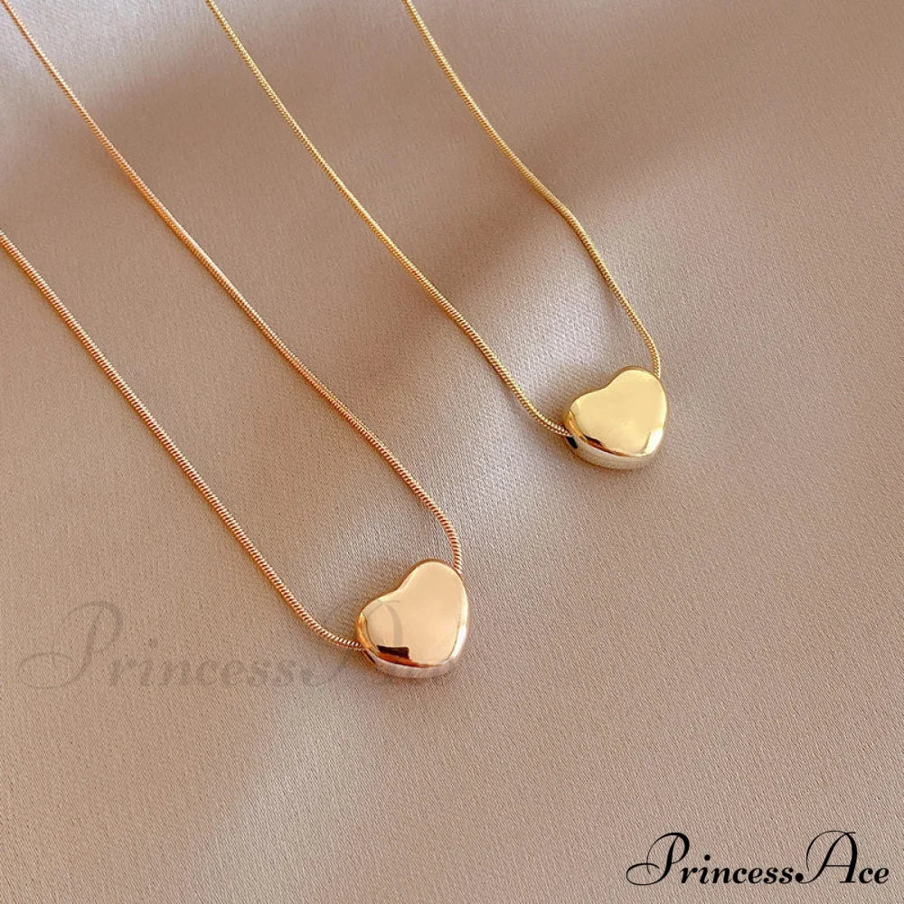 Romantic Mini Heart Pendant Necklaces